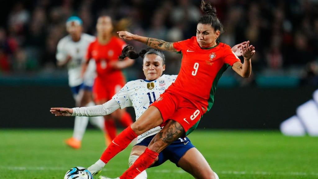 Mundial feminino: Portugal-EUA (AP Photo/Abbie Parr)