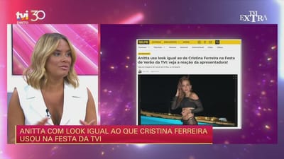 Inédito! Anitta usa look igual ao de Cristina Ferreira! - TVI