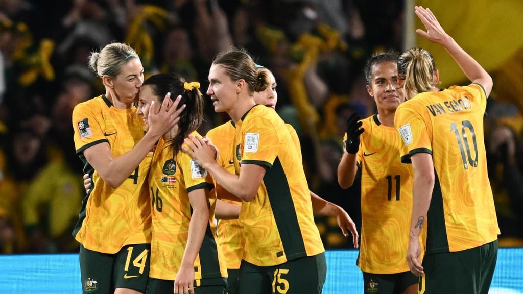 Mundial feminino: Austrália-Dinamarca (EPA/DAN HIMBRECHTS)