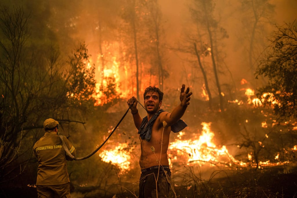 Incêndio na Grécia (Getty Images)