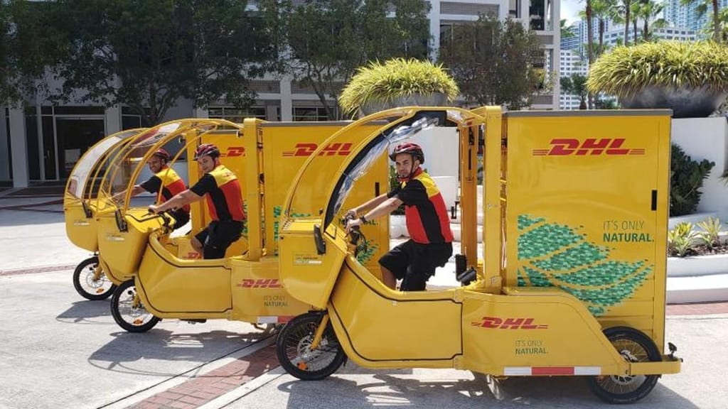 Pedal cargo bike elétrica da DHL (foto: divulgação)
