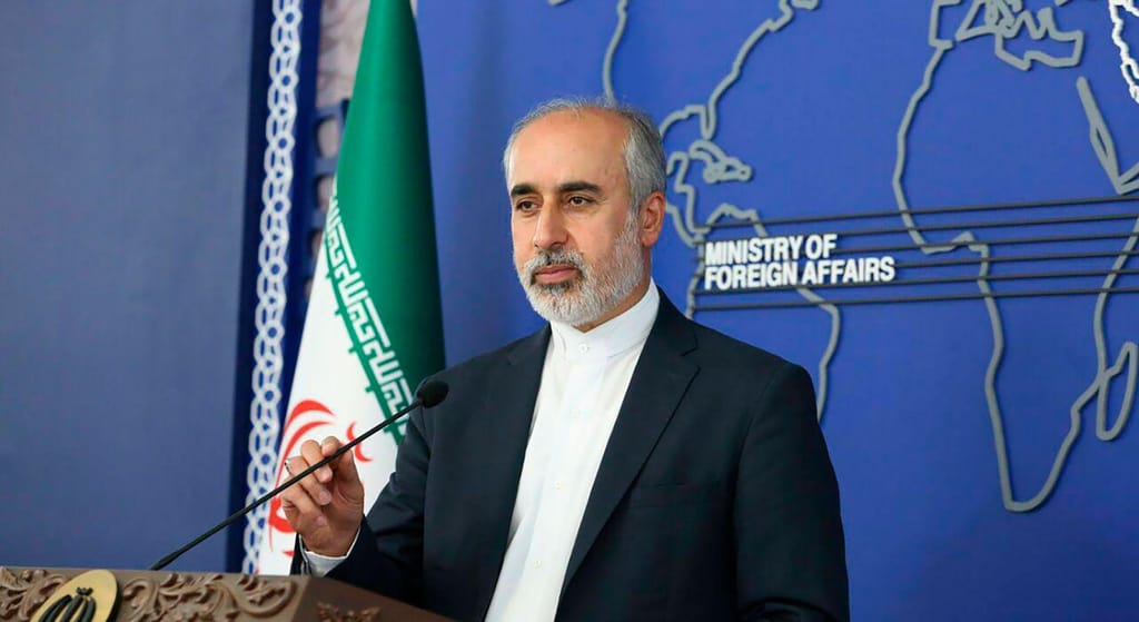 Nasser Kanaani, ministro dos Negócios Estrangeiros do Irão (AP)