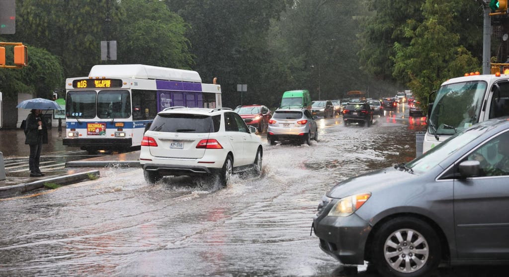 Nova Iorque em estado de alerta devido à chuva (GettyImages)