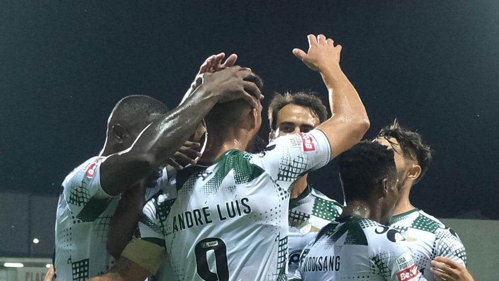 André Luís fez o 1-1 no Moreirense-Boavista (FERNANDO VELUDO/Lusa)
