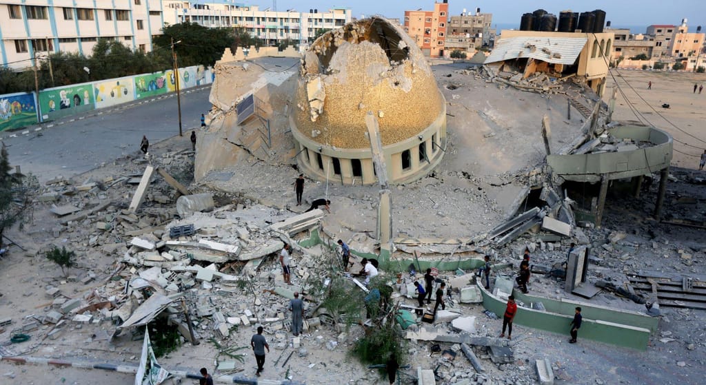 Faixa de Gaza: destruição após os ataques de Israel (AP)