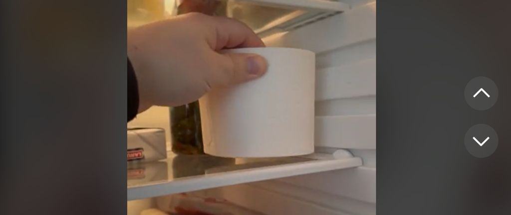 Papel higiénico no frigorífico é dica viral no TikTok