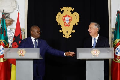 "É um amigo do peito": presidente da Guiné-Bissau respeita "opinião" de Marcelo mas não comenta reparação histórica - TVI