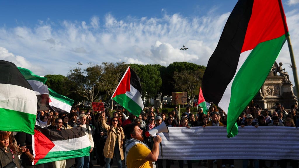 Manifestação em Belém exige fim da ocupação de Israel (José Sena Goulão/Lusa)