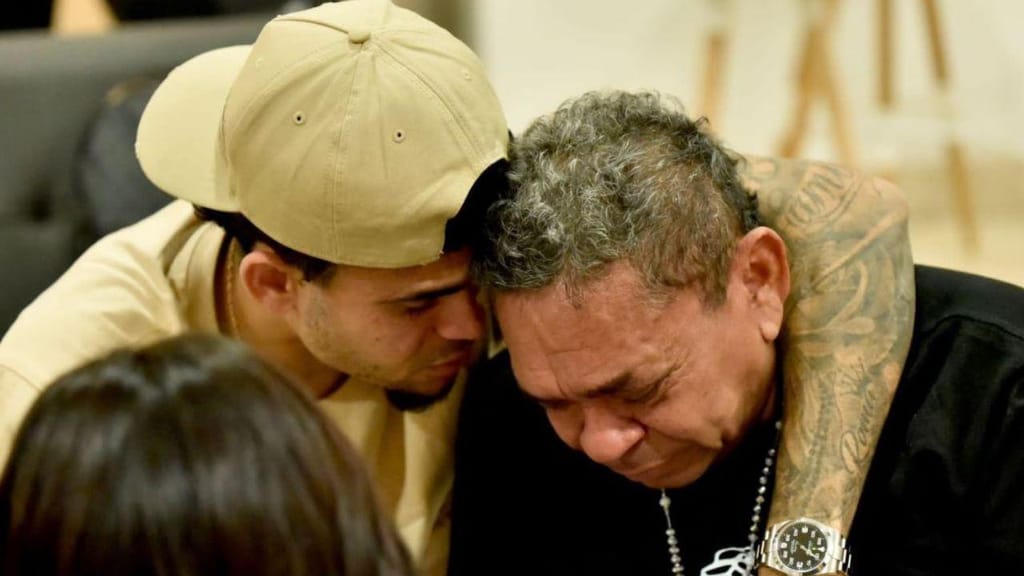 O emocionante reencontro de Luis Díaz com o pai