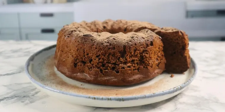 Bolo de batata doce e chocolate