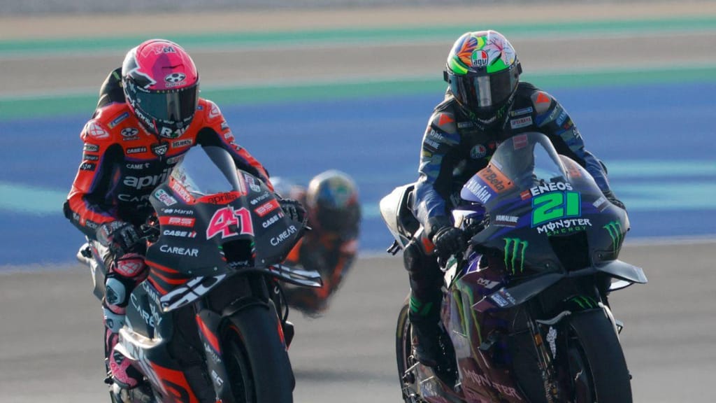 Aleix Espargaró e Franco Morbidelli, MotoGP (KARIM JAAFAR/AFP via Getty Images)