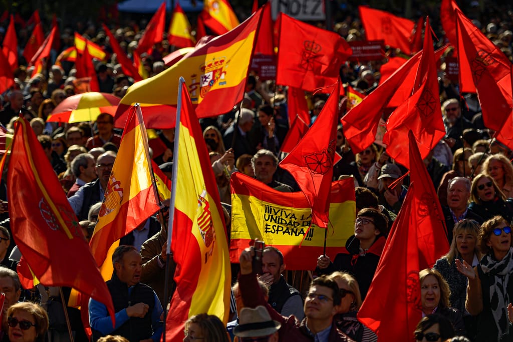 Protestos em Espanha (Associated Press)