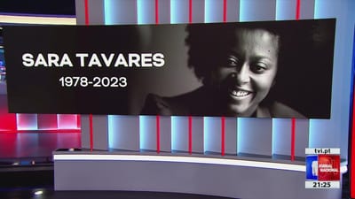 Última hora: morreu Sara Tavares - TVI