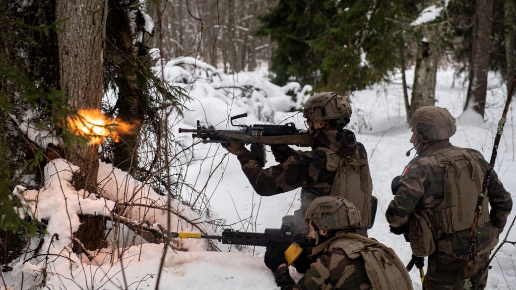 Tropas franceses em exercícios da NATO na Estónia (Getty)