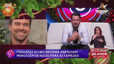 Francisco Monteiro envia mensagem de natal para a família. Veja a reação do irmão! - Big Brother