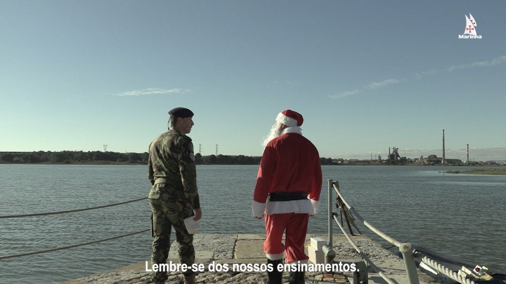 Pai Natal na Marinha (fonte: Marinha Portuguesa)