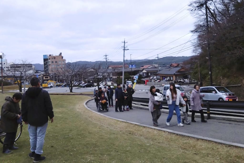 Sismo no Japão (Kyodo News via AP)