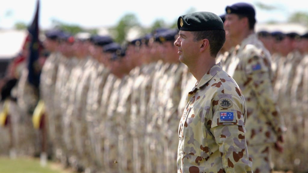Partida de soldados da Austrália para a guerra do Iraque (Getty)