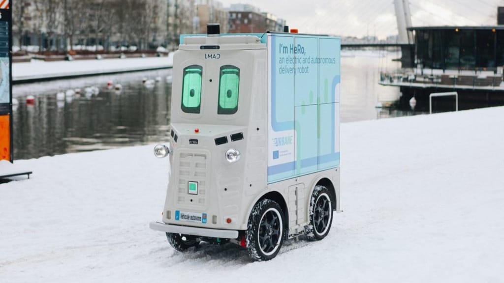 Robot autónomo elétrico de entregas HeRo (foto: Forum Virium Helsinki)