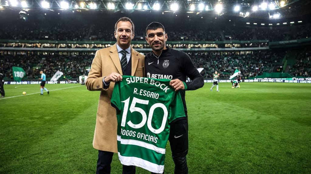 Ricardo Esgaio já realizou 150 jogos pelo Sporting (foto SCP)