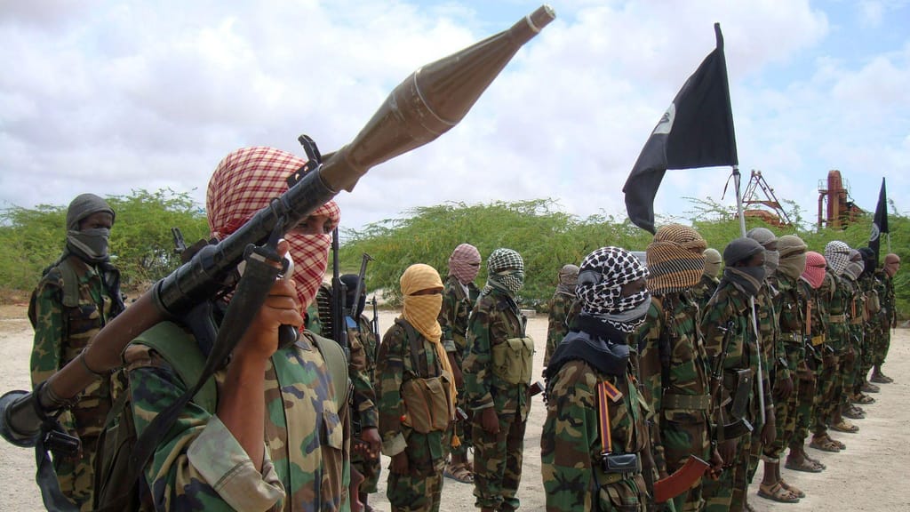 Membros do Al-Shabab na Somália (Farah Abdi Warsameh/AP)
