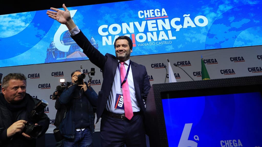 André Ventura na Convenção do Chega (Estela Silva/Lusa)