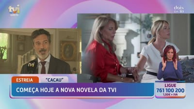 Hoje à noite, não perca! Matilde Reymão, Paulo Pires e António Capelo falam da grande estreia de «Cacau» - TVI