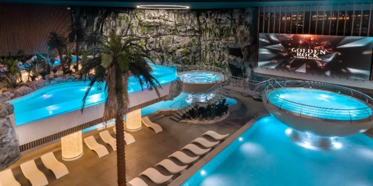 Hotel com piscina interior? Este é o Golden Rock – Alambique Water Spa no Alambique - Hotel Resort & Spa 