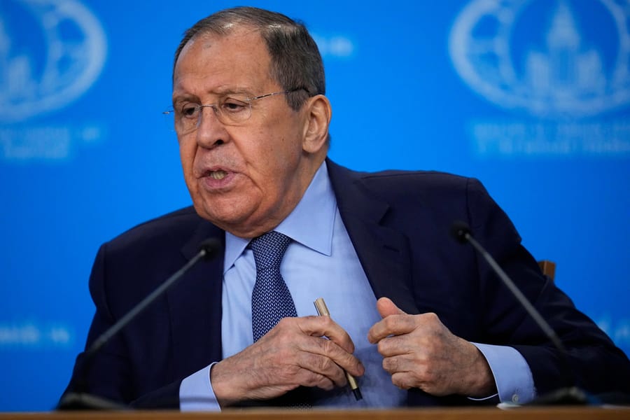 O ministro dos Negócios Estrangeiros da Rússia, Sergei Lavrov (Associated Press)