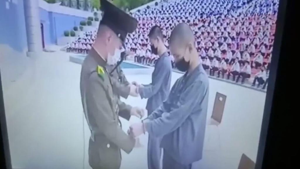 Vídeo norte-coreano (via BBC)