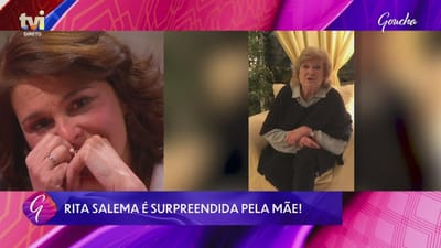 Rita Salema em lágrimas com surpresa da mãe: «És o meu amor, a minha doce» - TVI