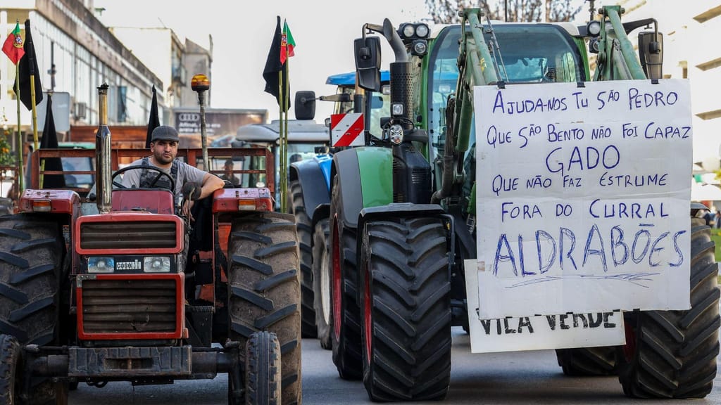 Manifestação de agricultores portugueses (LUSA/Paulo Novais)