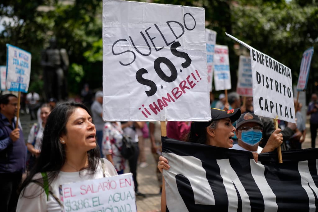 Protestos na Venezuela (Associated Press)