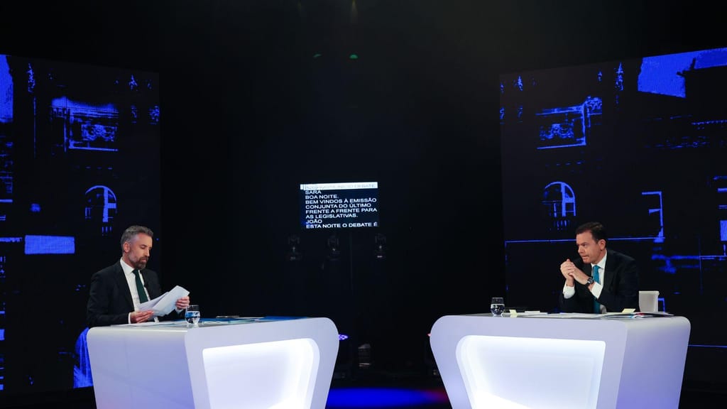 Debate Pedro Nuno Santos e Luís Montenegero (Lusa/José Sena Goulão)