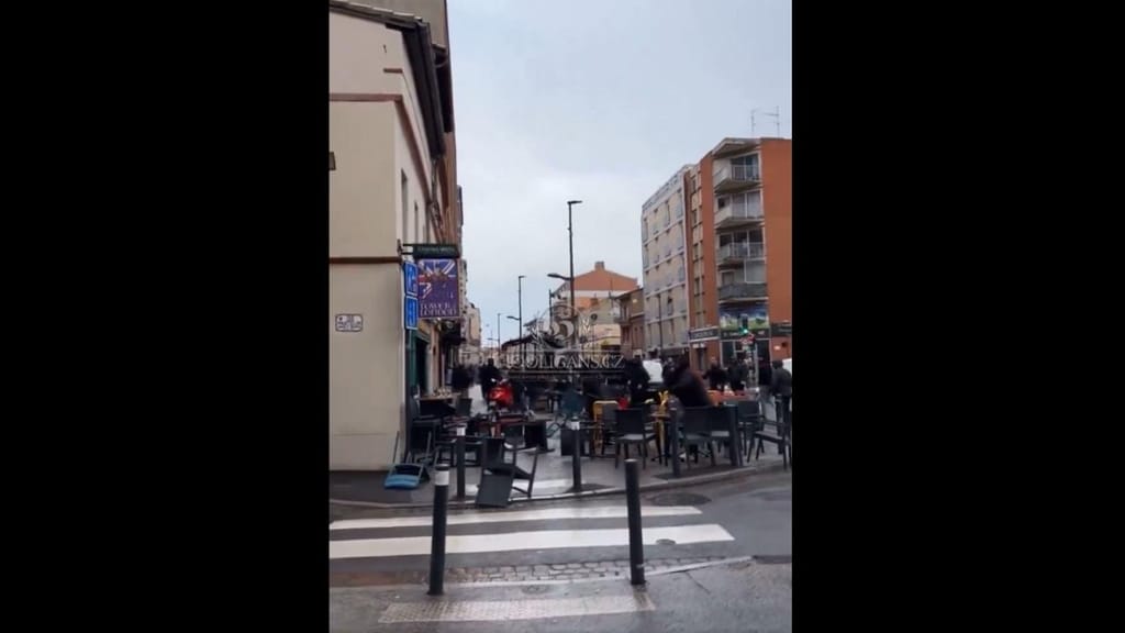 Adeptos do Benfica atacam bar em Toulouse (vídeo/twitter)