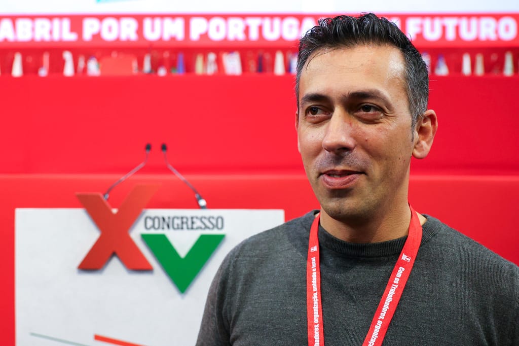 Novo secretário-geral da CGTP-IN, Tiago Oliveira (António Cotrim/LUSA)