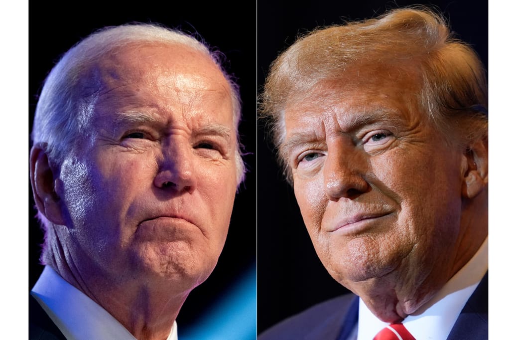 Joe Biden e Donald Trump (AP)