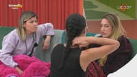 Bárbara Parada, Vina Ribeiro e Noélia cortam na casaca de Ana Barbosa - Big Brother
