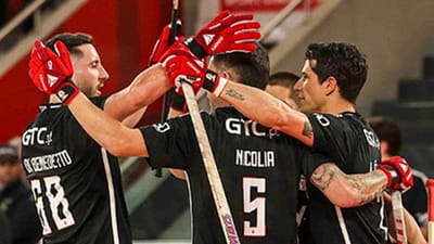 Hóquei: Nicolía dobra Oliveirense e Benfica espreita final da Liga - TVI