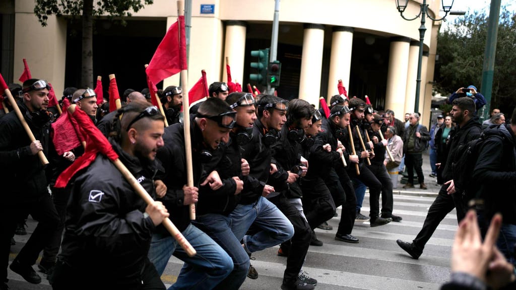 Estudantes manifestam-se na Grécia (AP)