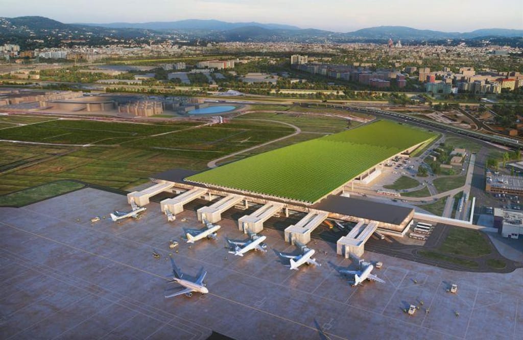 Aeroporto com vinha em Florença (Rafael Viñoly Architects)