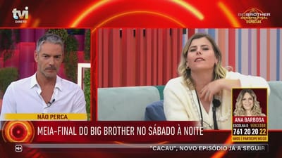 Cláudio Ramos faz uma revelação sobre Noélia: «Tenho de dizer uma coisa aos seus colegas» - Big Brother