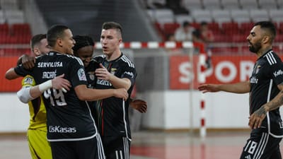 Futsal: Benfica fecha ronda com goleada sobre o Torreense - TVI