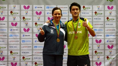 Ténis de Mesa: Diogo Chen e Olga Chramko sagram-se campeões nacionais - TVI