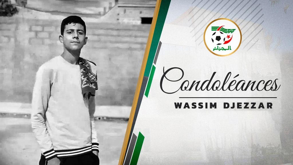 Wassim Djezzar, jovem de 17 anos, faleceu durante uma partida (Federação Argelina de Futebol)