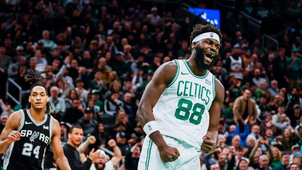 Neemias Queta Celtics (FONTE: Erin Clark/The Boston Globe via Getty Images)