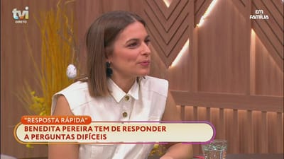 Benedita Pereira revela qual a personagem que menos gostou de fazer - TVI