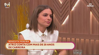 Benedita Pereira revela que já se sentiu atraída por um ator com quem trabalhou - TVI