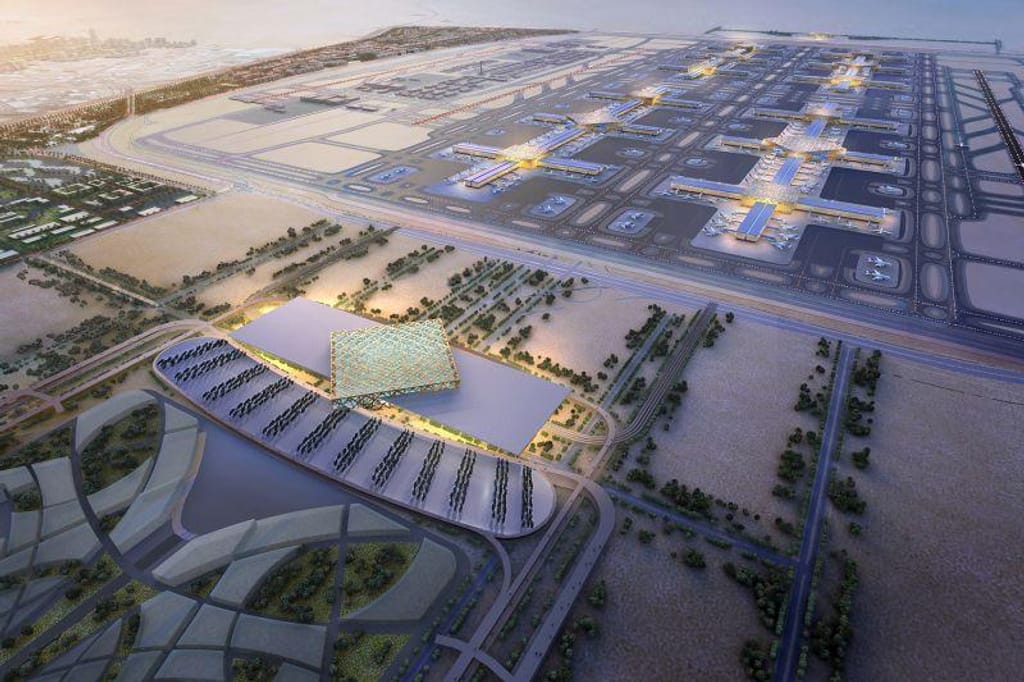 Há mais de uma década, o Dubai anunciou os seus planos para expandir o Al Maktoum International, tornando-o o maior aeroporto do mundo (Dubai Airports)