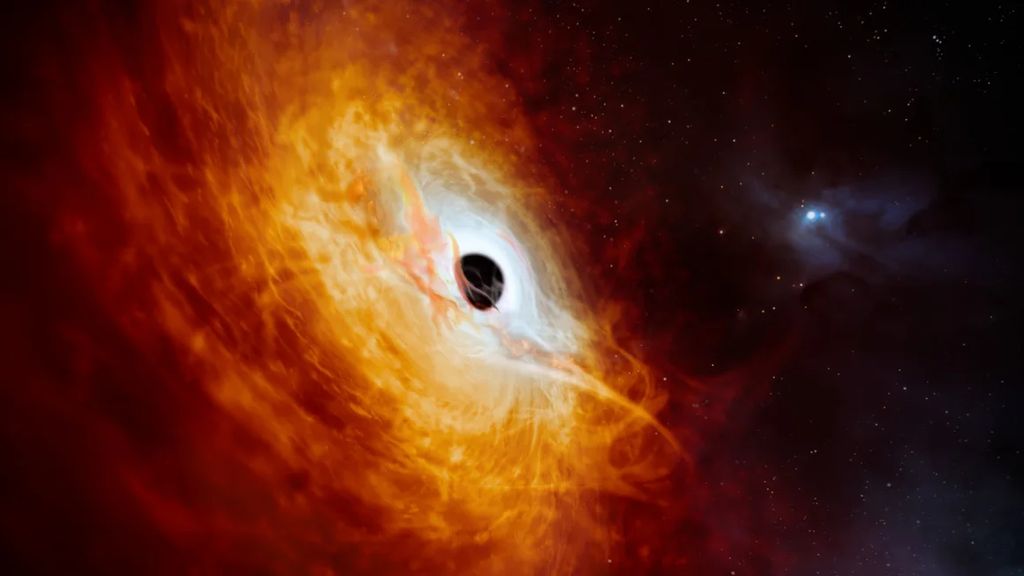 Quasar mais brilhante do Universo (ESO/M. Kornmesser)